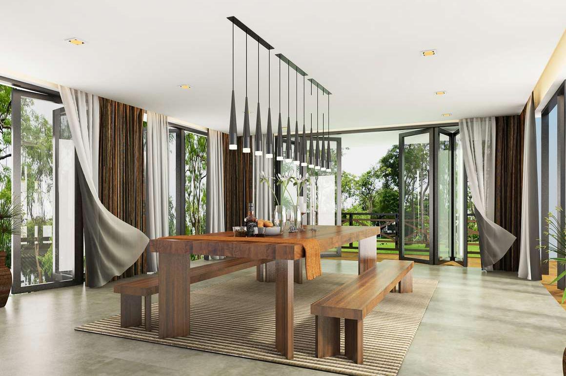 Thailand house builder. Dining room interior designer. Thailand. Interior designer.